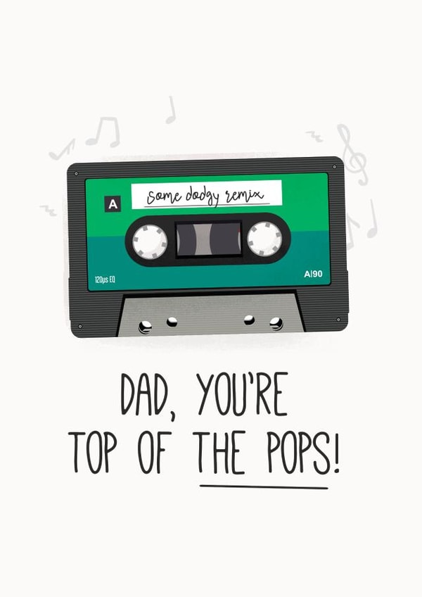 Top of The Pops Father's Day Card created by Powerful Paper Co