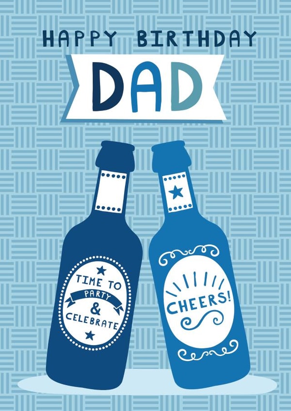 Classic Birthday Card - Beers - For Dad created by Sarah Corcoran