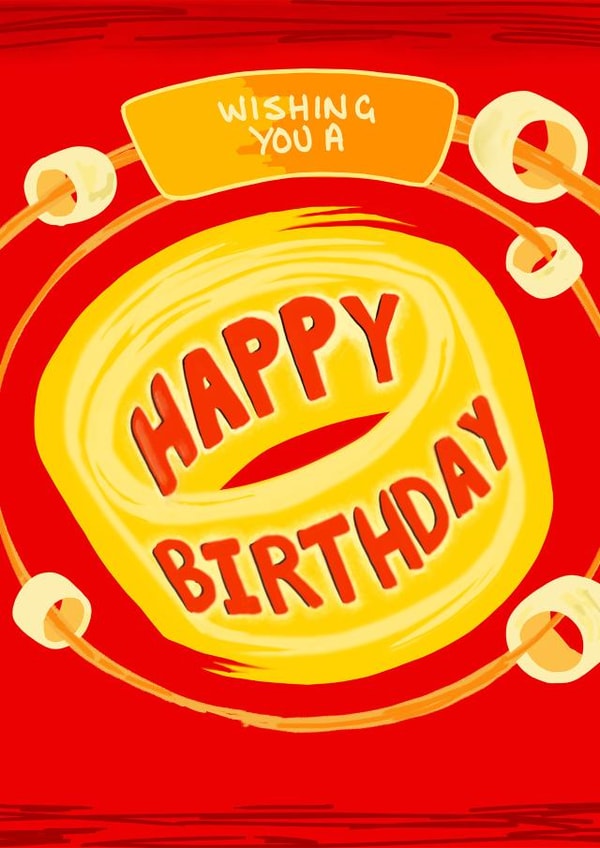 hula hoops birthday card created by B S