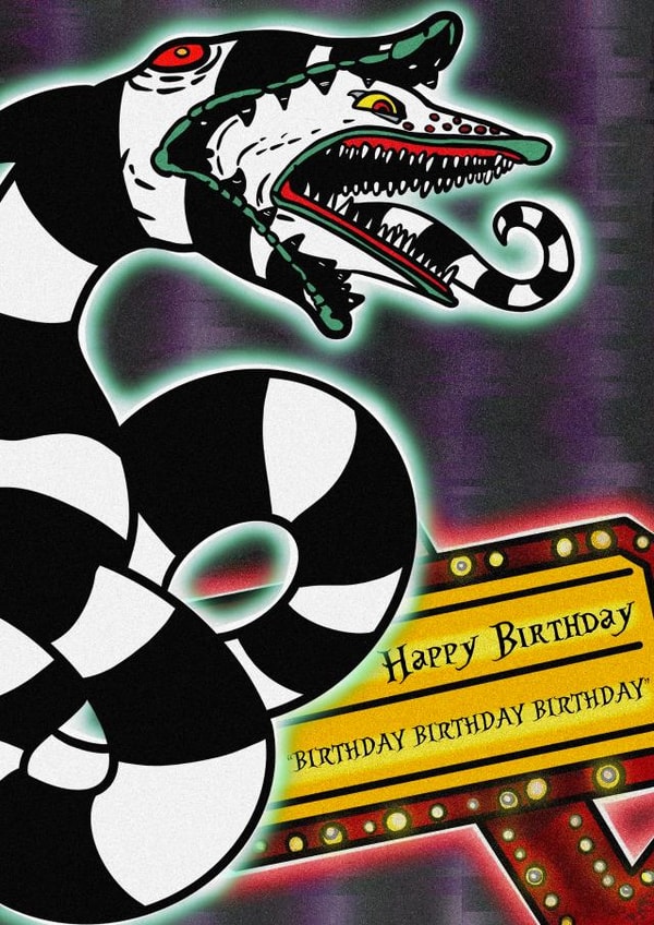 Beetlejuice Birthday created by Webb Designs