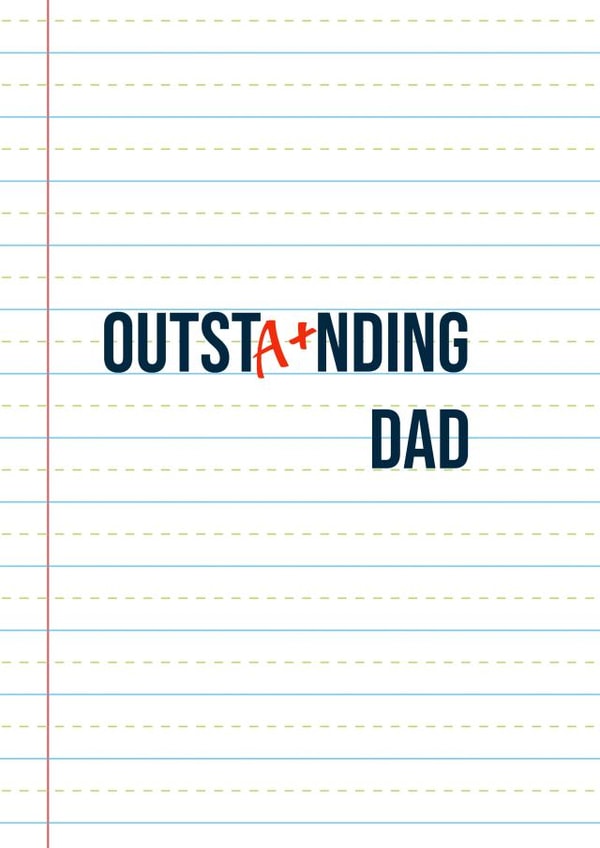 Father's Day for an outstanding dad, grandad or stepdad. created by SQRRL STUDIOS