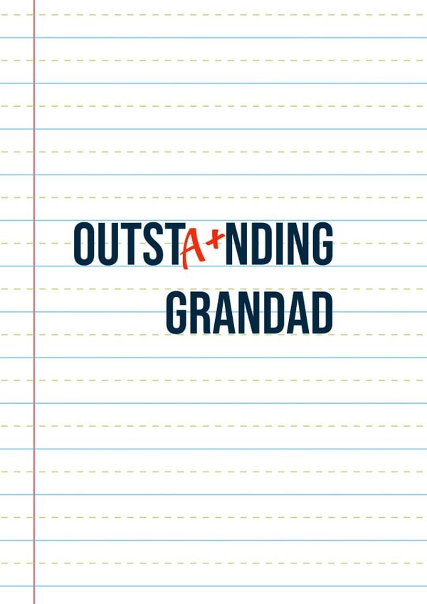 Outstanding Grandad Top of the class created by SQRRL STUDIOS