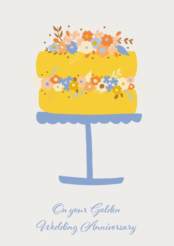 Golden Wedding Anniversary created by Sazerelli Designs