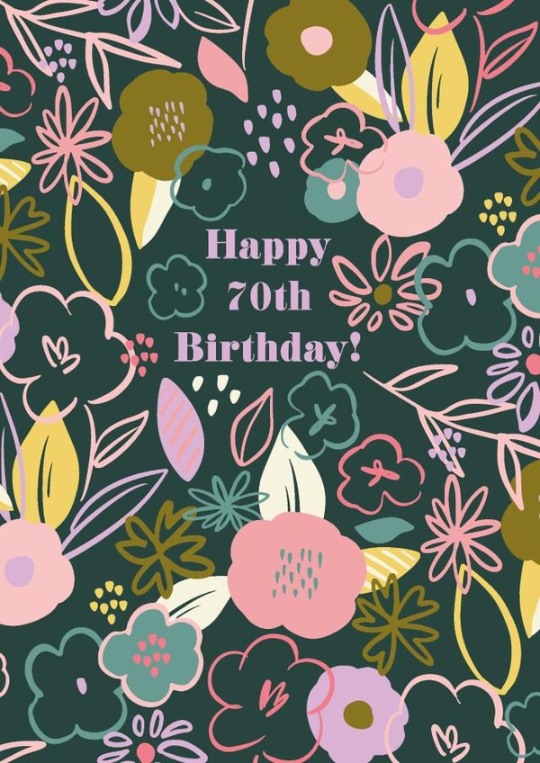 Happy 70th birthday 1001 created by Sazerelli Designs