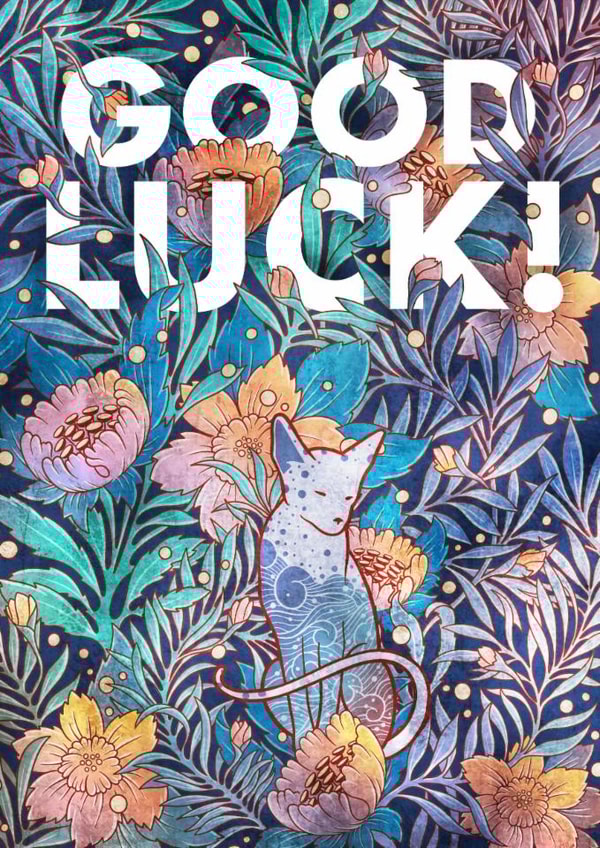 Sphynx and willow bloom good luck created by Roberto Nieto