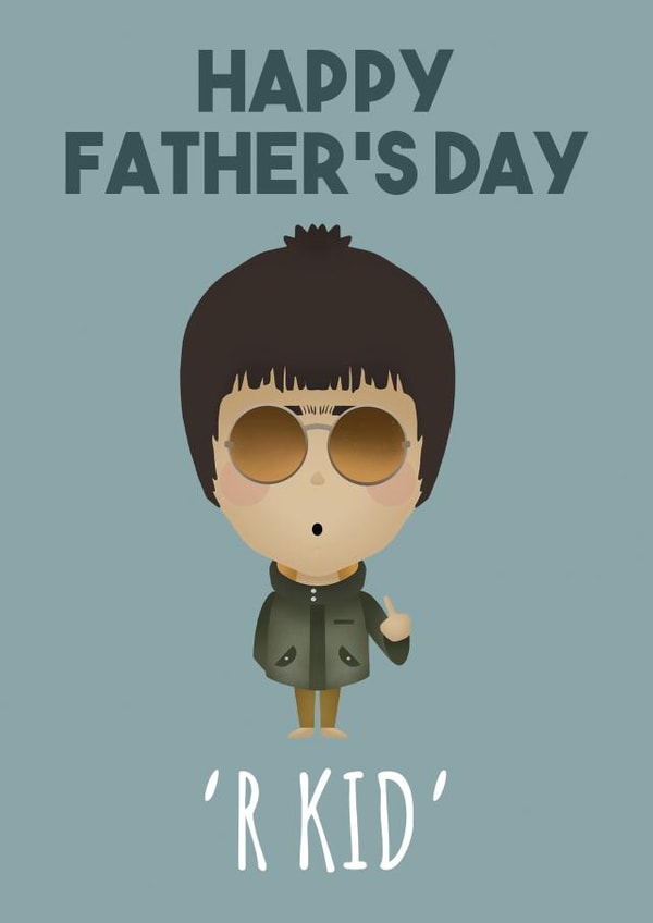 Liam Gallgher Father's Day Card created by Courtney