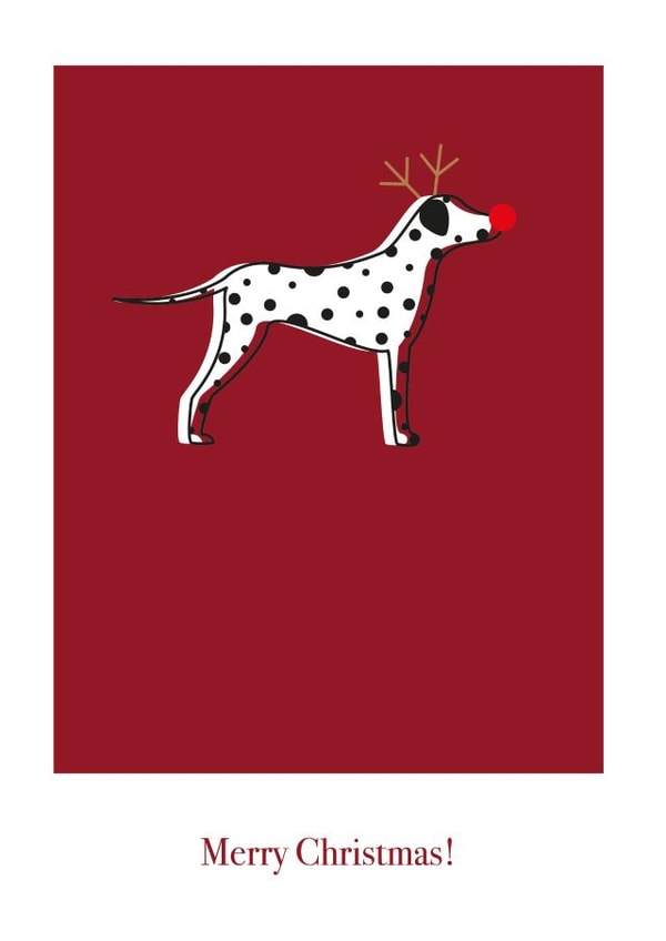 Dalmatian Christmas Card created by Dot.Dach