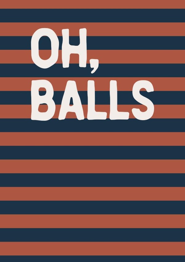 Oh, Balls, I forgot! card created by The Paper Scientist