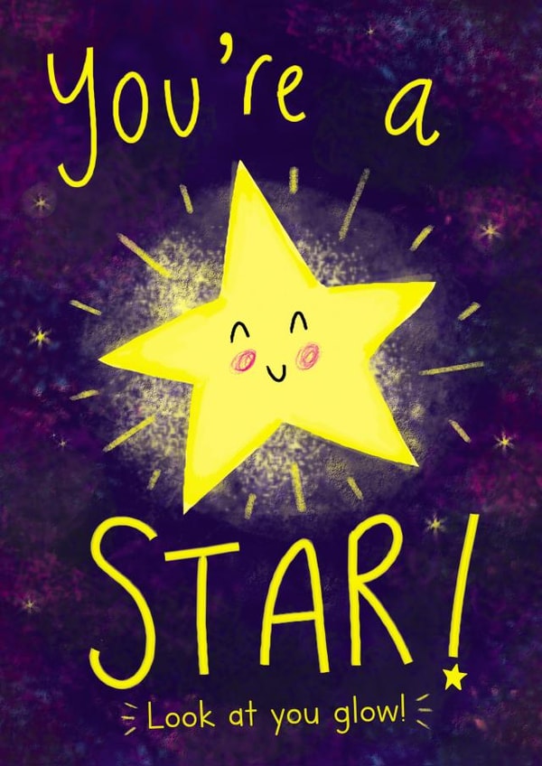 You're a Star Card created by Holly Bushnell Illustration