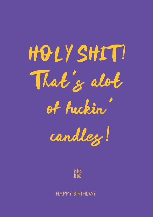 Holyshit that's a lot of fuckin' candles! created by Hey Jude