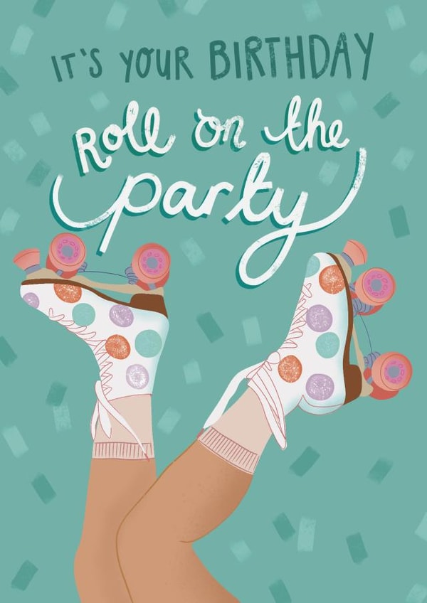 Roller Skates Birthday Card created by Design by Gracie