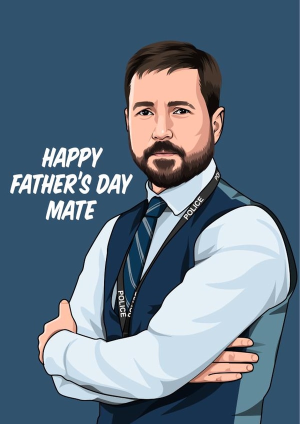 Line of Duty Steve Arnott Father's Day Card created by All Things Banter