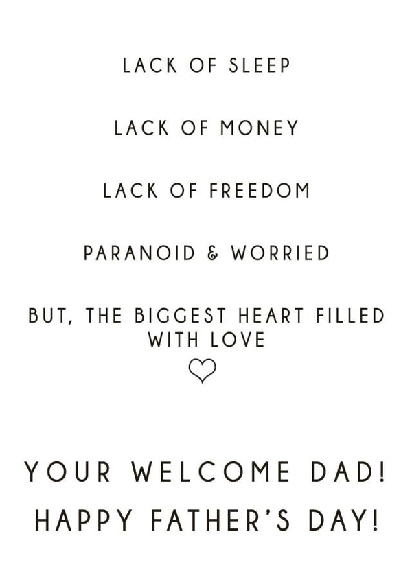 Lack of Father's Day created by Sophie Hilton Designs