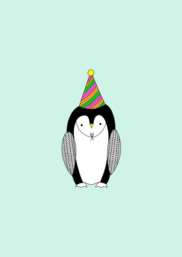 Party Penguin Birthday Card created by A Paper Shed