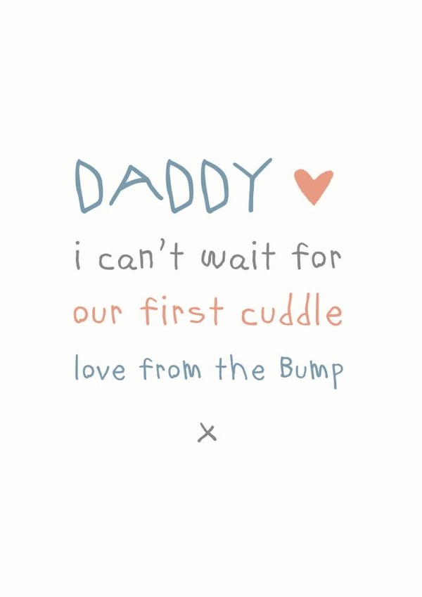 Father's Day From the bump -  first cuddle created by Cloud 9 Design