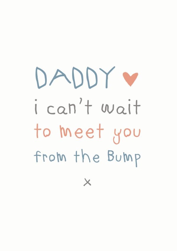 Father's Day From the bump - can't wait to meet you created by Cloud 9 Design