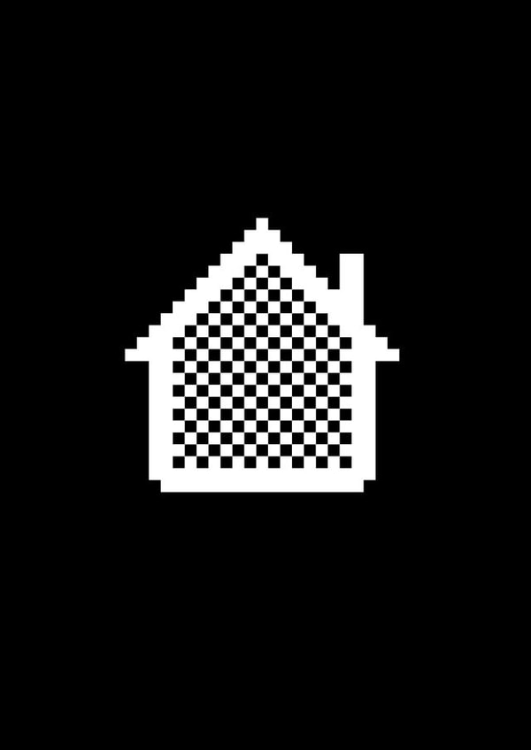 New home pixel art card created by Ben Vessey