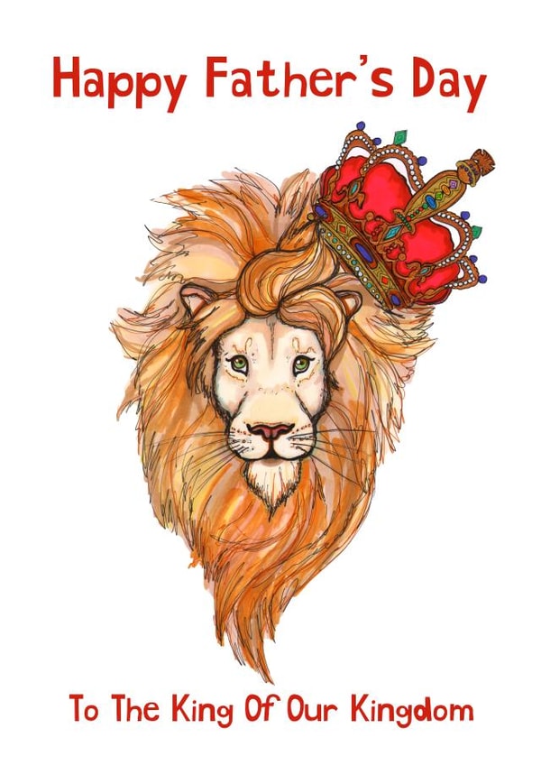 King Lion Father's Day card created by Marcella Wylie