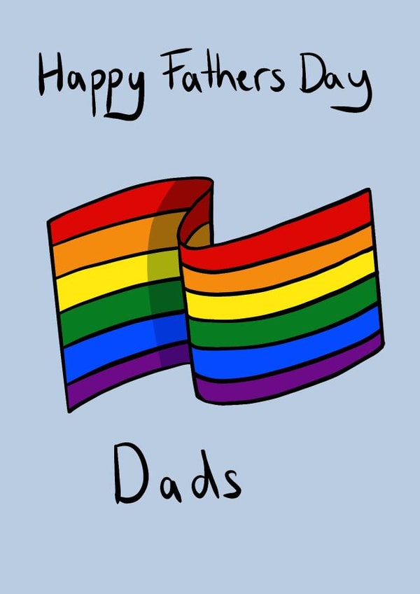 Two Dads Fathers Day card created by indecisiveartistry