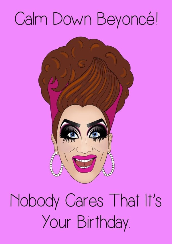 Bianca Del Rio Birthday Card created by Little Spoon