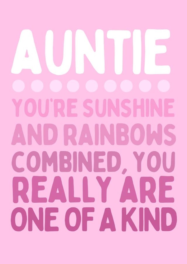Auntie, Happy Birthday created by Purplepanda