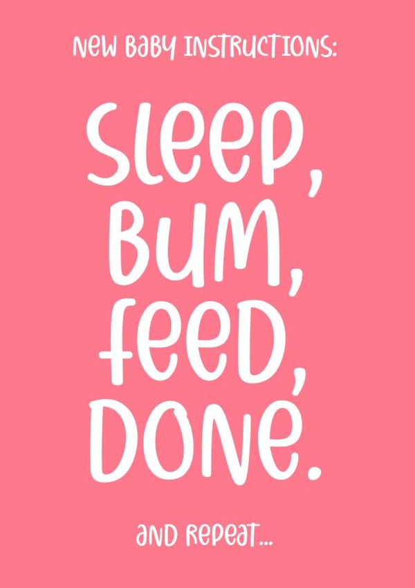 New Baby Instructions 1000 created by Chubby Sparrow