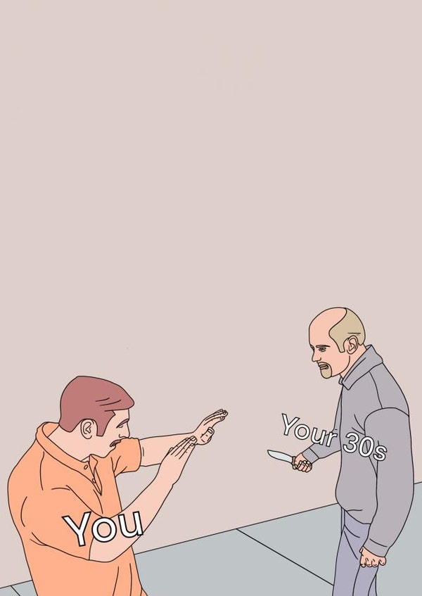 Knife Meme 30th Birthday created by Pedges Houseboat