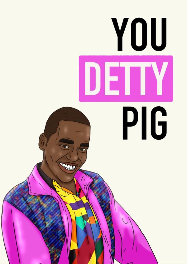Eric Effiong You DETTY Pig card created by Pedges Houseboat