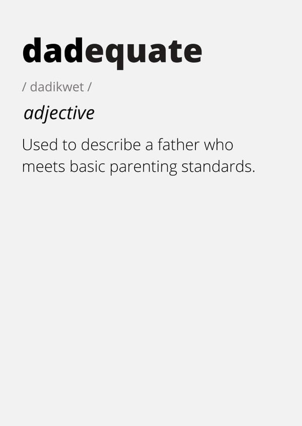 Dadequate Father's Day Card for Dads created by RAPPIT