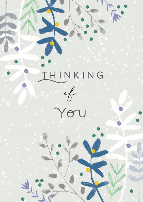 Thinking of You With Sympathy Greetings Card created by Laura Darrington Design Ltd.