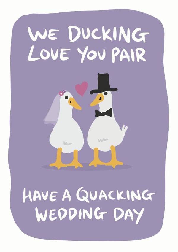 Wedding Day Duck Card created by Woody's Design