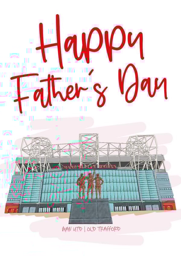 Man Utd Father's Day Card created by Moo & Snip