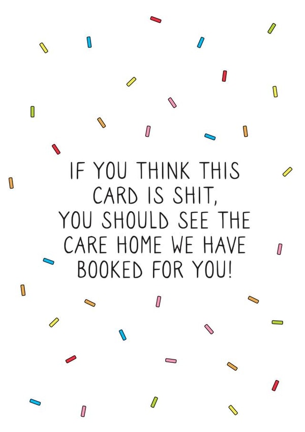 Care Home Birthday Card created by Cute N Quirky Creations