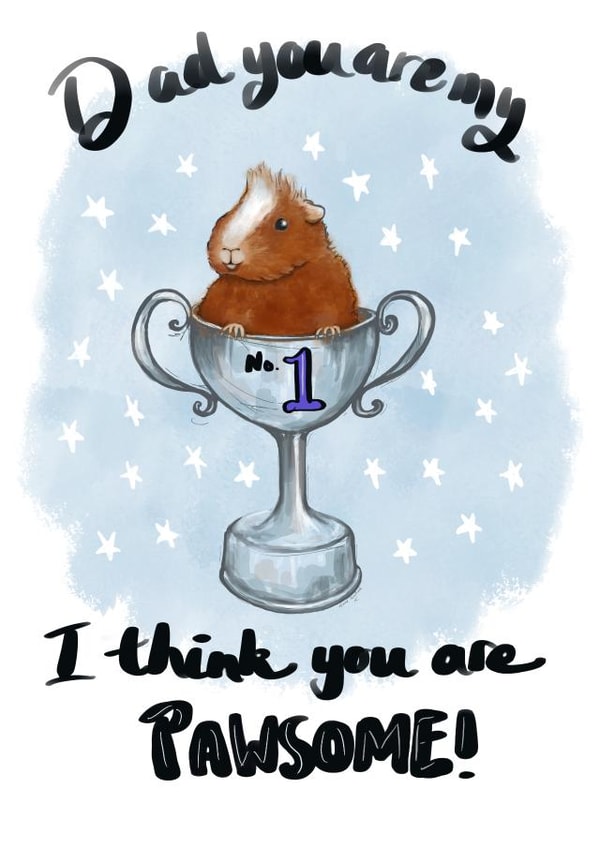 Pawsome Dad created by The Good Guinea