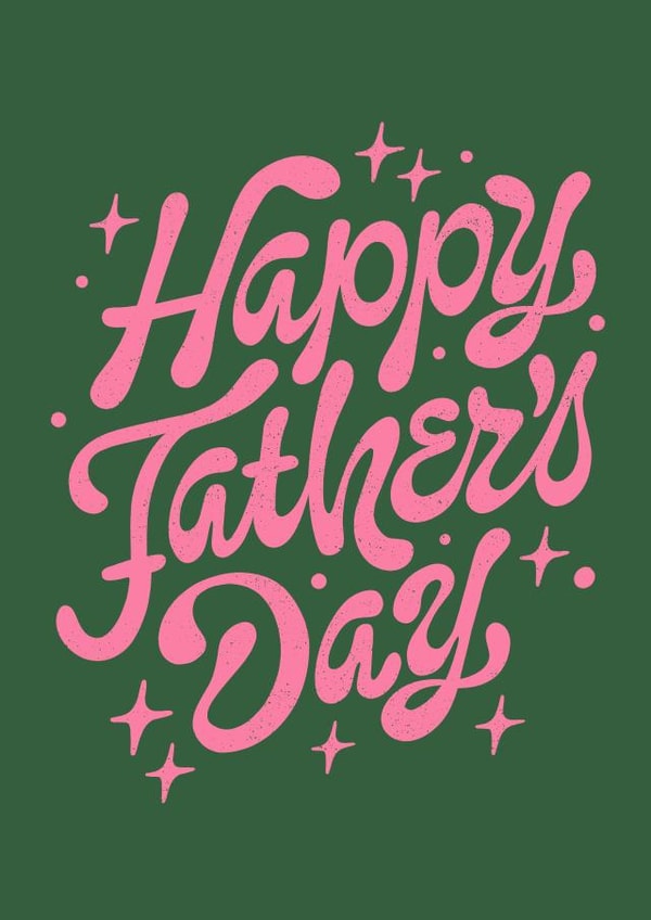 Retro Typography Father's Day Card created by Inku Goods
