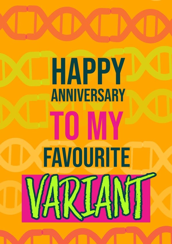 Pandemic Anniversary Card created by SQRRL STUDIOS