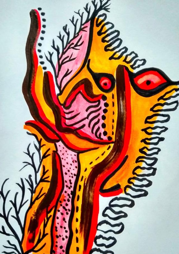 Eyes that want to speak something created by Artcartstart