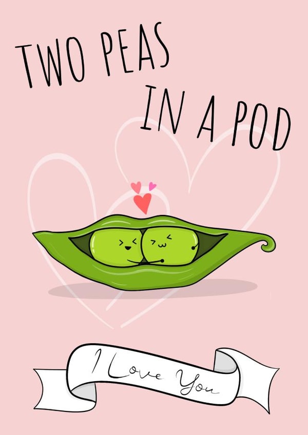 Two Peas In A Pod Anniversary Card created by Shutter Studios