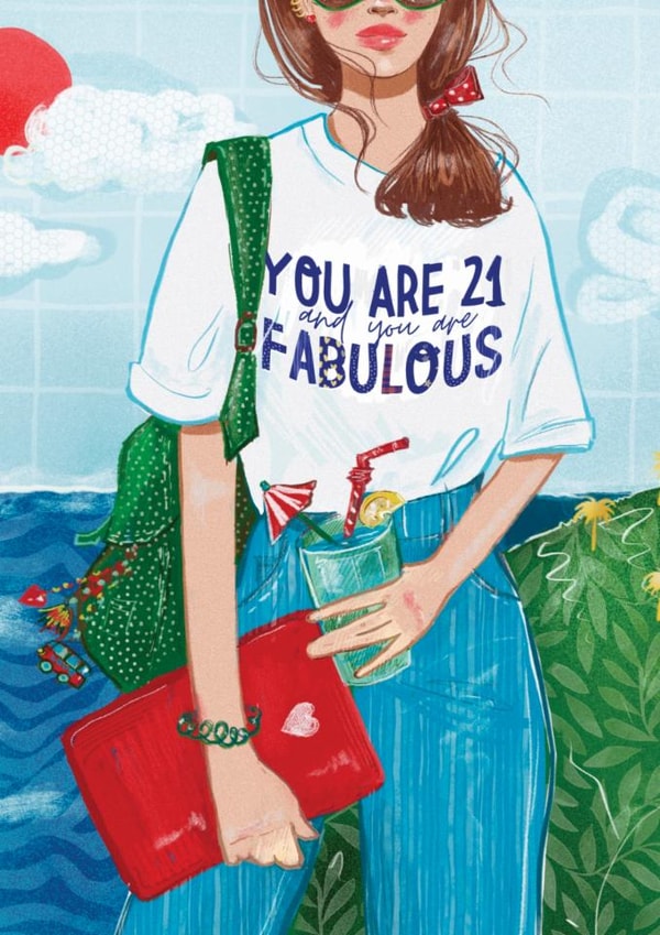 21th birthday girl cocktail  created by Albina Uvarova 