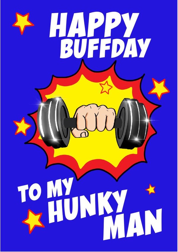 Happy Buffday Hunky card created by Pickled Prints