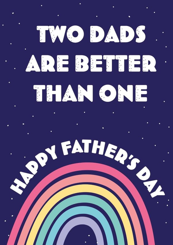 Father's day, Two dads are better than one! created by Vektorama