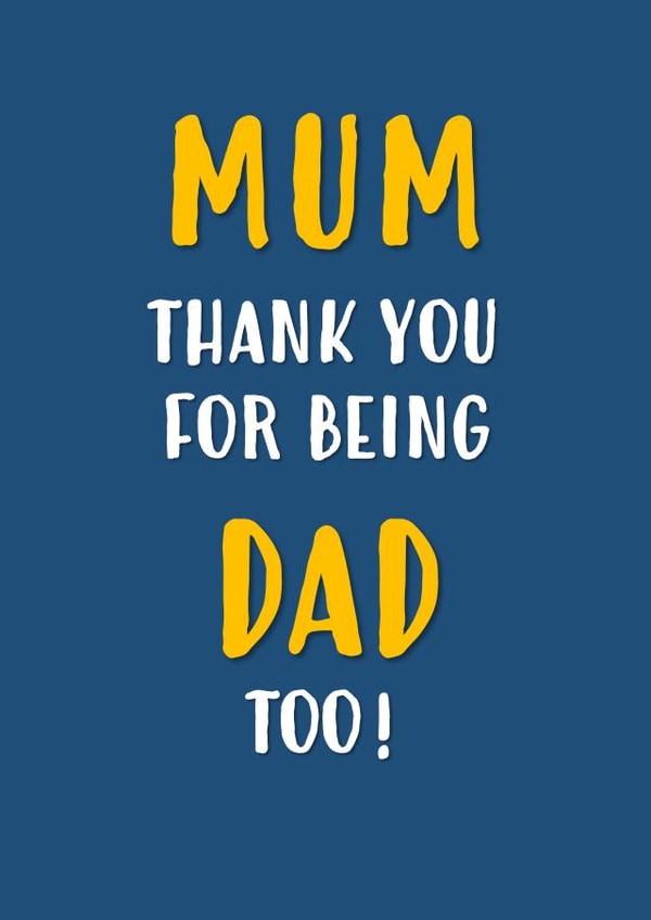 Mum Father's Day card created by John Fox