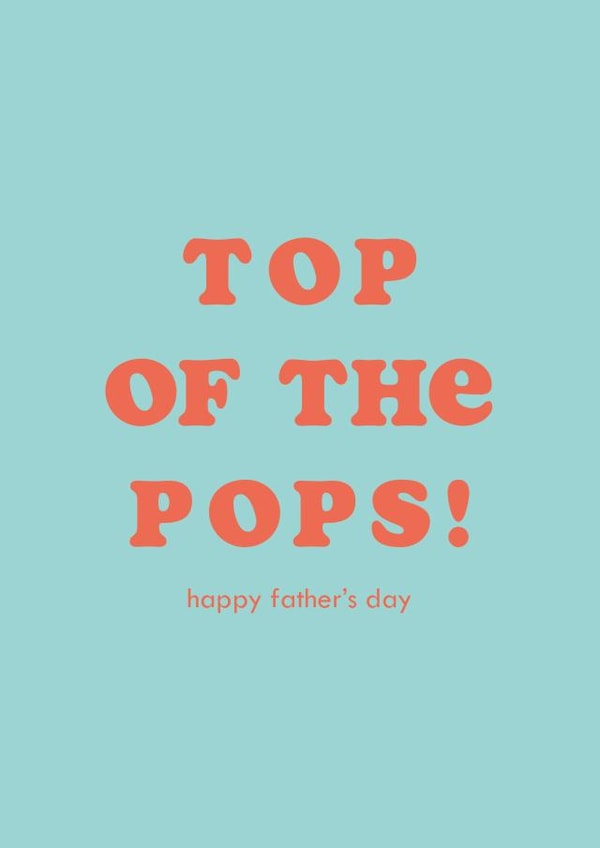 Top of the Pops Father's Day card created by Club Mou