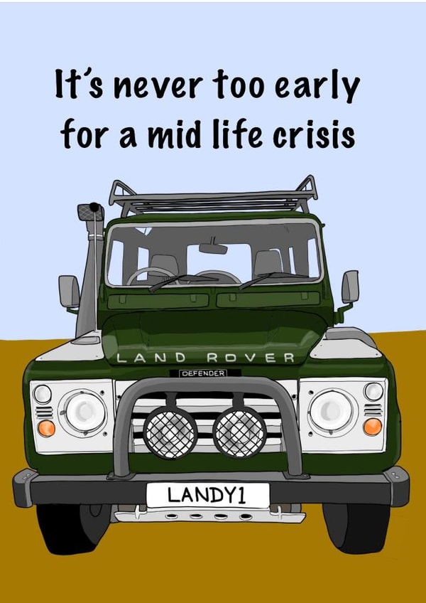 Never too early for a mid life crisis  created by Art by Reb