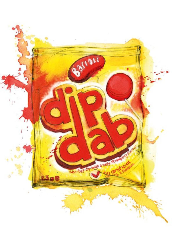 Sherbet Dipdab created by Georgina Luck Illustration