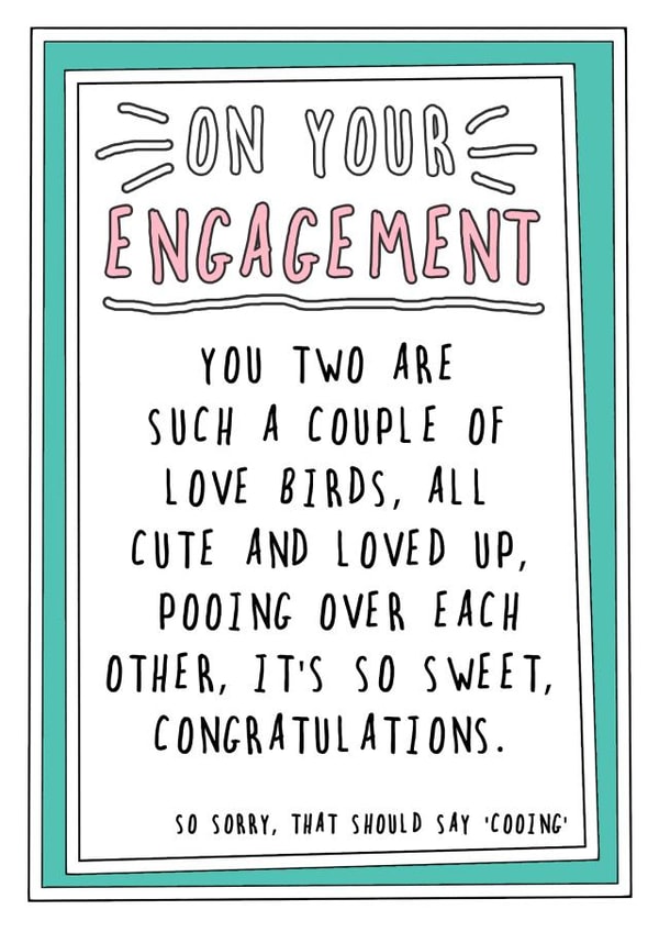 Engagement Love Birds card created by Go La La!