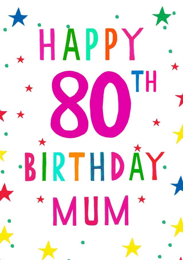 Happy 80th birthday mum created by Earlybird