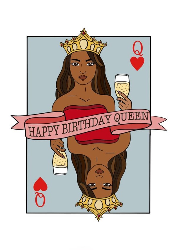 Happy birthday Queen card created by Wooden It Be Precious