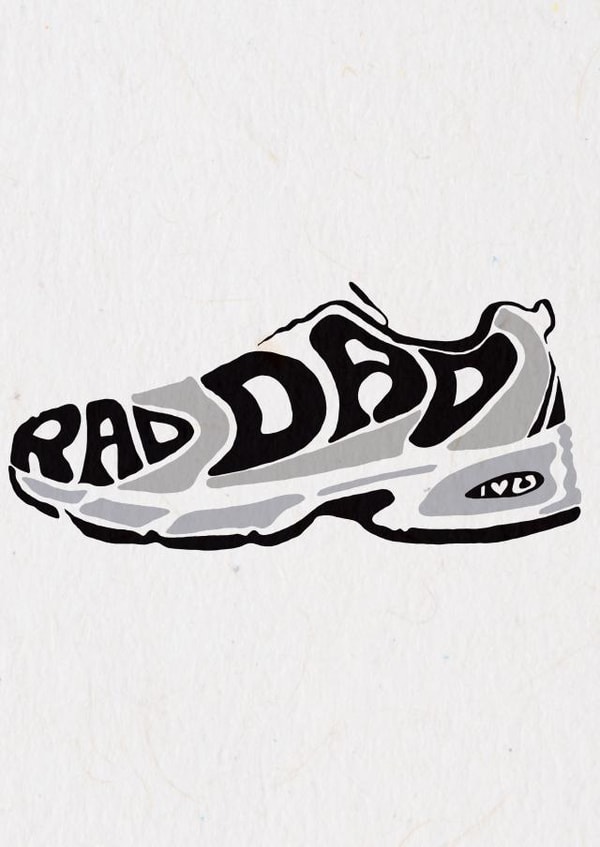 Rad Dad fathers day card created by Eloise Martin