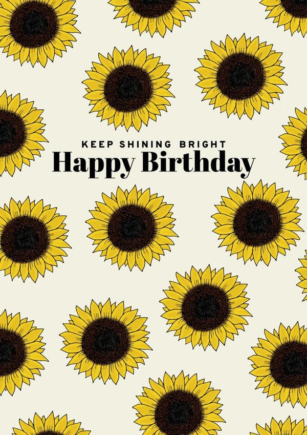 Happy Birthday Sunflower card created by Pearl Ivy